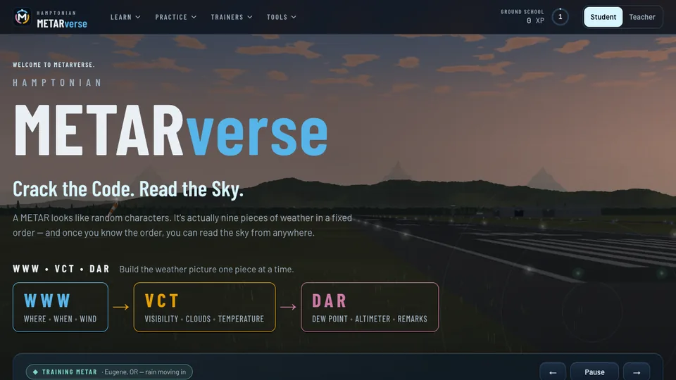 METARverse screen