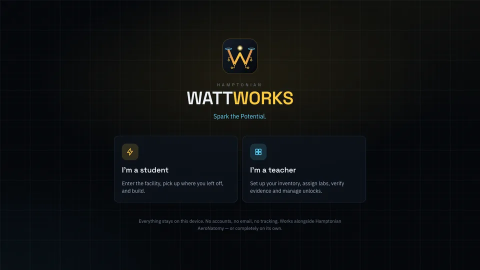 WattWorks screen